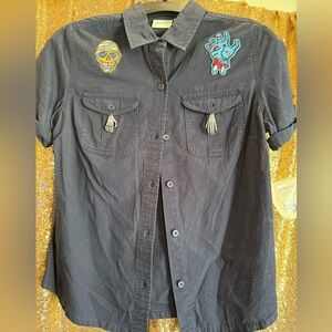 Custom Navy OOAK Women’s Shirt